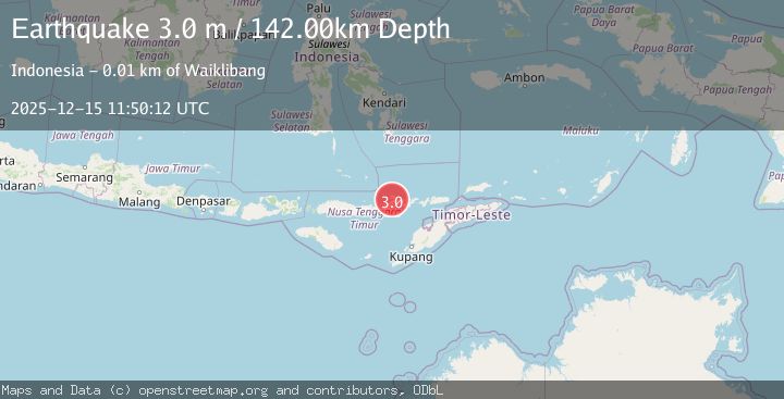 Map of FLORES REGION, INDONESIA