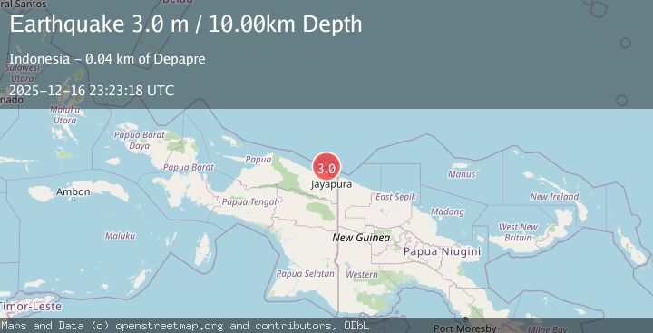 Map of NEAR N COAST OF PAPUA, INDONESIA