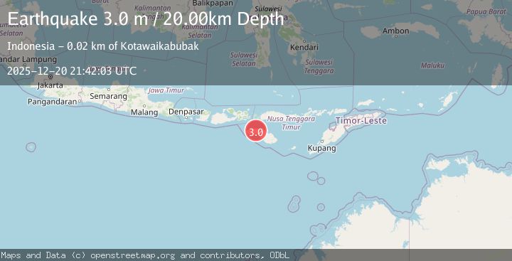 Map of SUMBA REGION, INDONESIA
