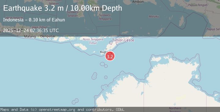 Map of SOUTH OF TIMOR