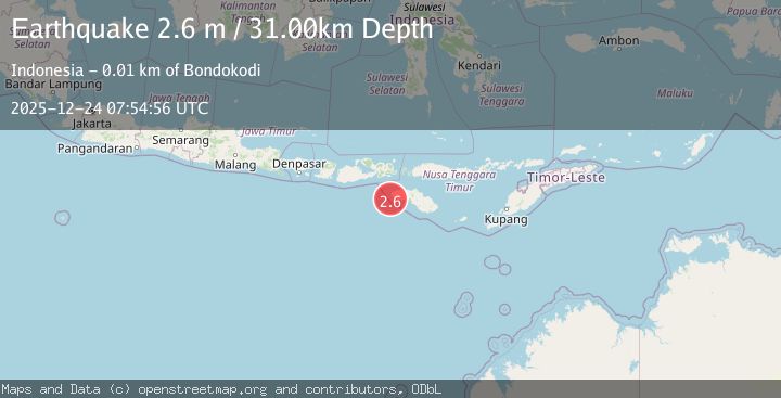 Map of SUMBAWA REGION, INDONESIA