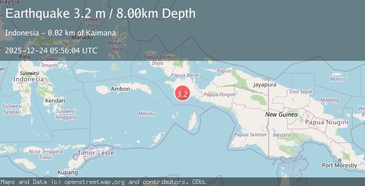 Map of PAPUA, INDONESIA