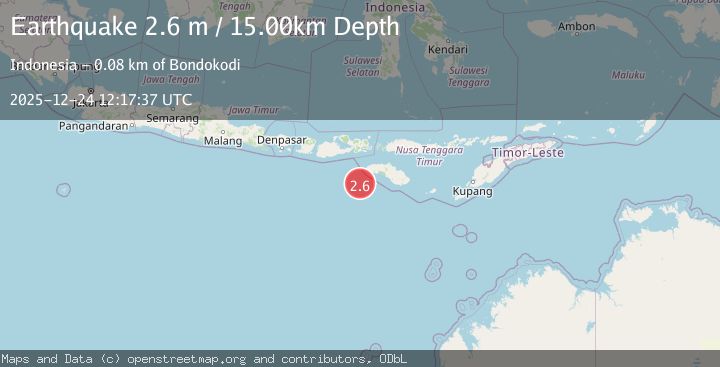 Map of SOUTH OF SUMBAWA, INDONESIA