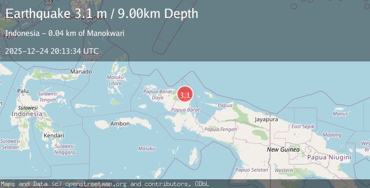 Map of NEAR N COAST OF PAPUA, INDONESIA