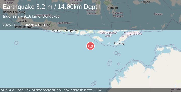 Map of SOUTH OF SUMBAWA, INDONESIA