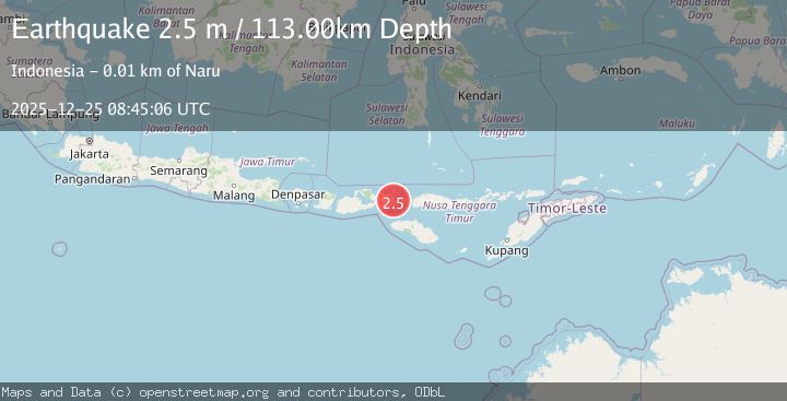 Map of FLORES REGION, INDONESIA