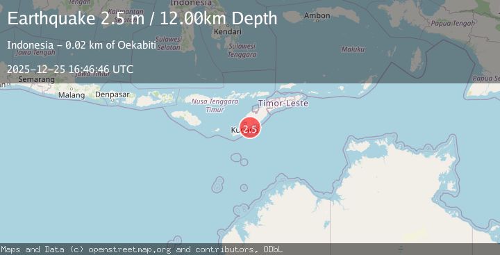 Map of TIMOR REGION, INDONESIA