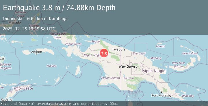 Map of PAPUA, INDONESIA