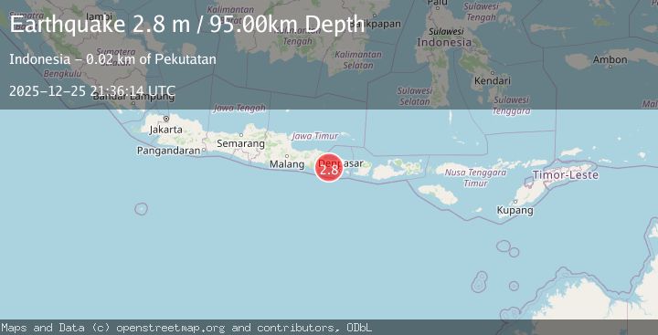 Map of BALI REGION, INDONESIA