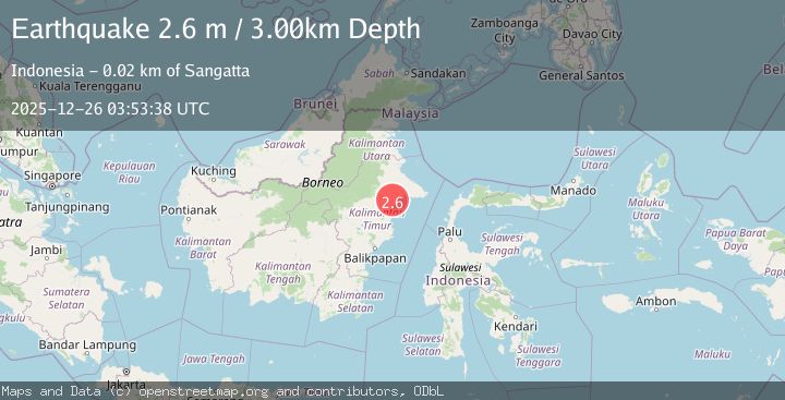 Map of KALIMANTAN, INDONESIA