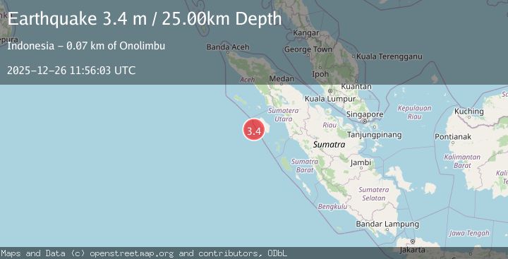 Map of NIAS REGION, INDONESIA
