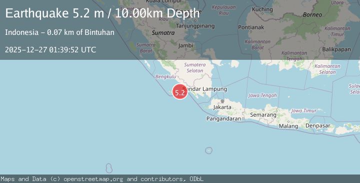 Map of SOUTHERN SUMATRA, INDONESIA