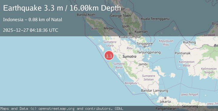 Map of NIAS REGION, INDONESIA