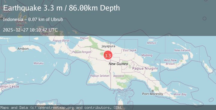 Map of PAPUA, INDONESIA