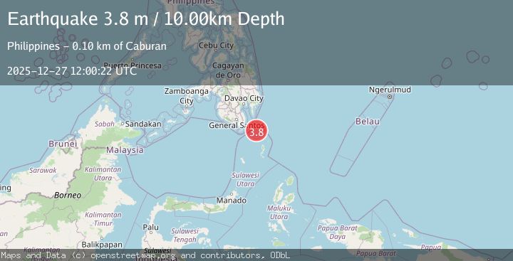 Map of MINDANAO, PHILIPPINES