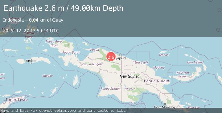 Map of NEAR N COAST OF PAPUA, INDONESIA