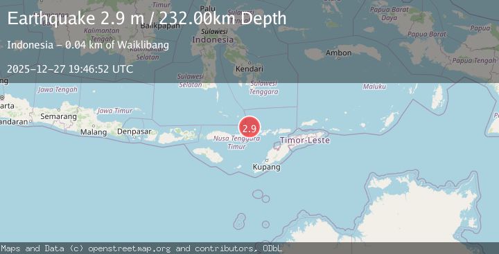 Map of FLORES REGION, INDONESIA