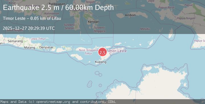 Map of TIMOR REGION, INDONESIA