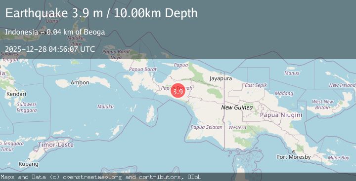 Map of NEAR S COAST OF PAPUA, INDONESIA