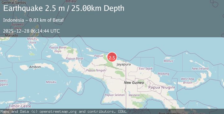 Map of NEAR N COAST OF PAPUA, INDONESIA