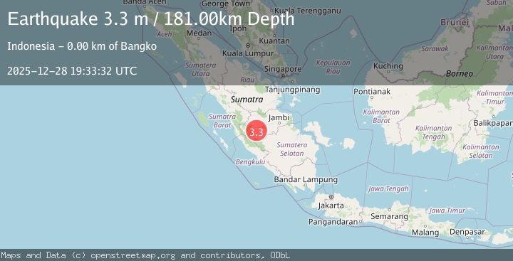 Map of SOUTHERN SUMATRA, INDONESIA