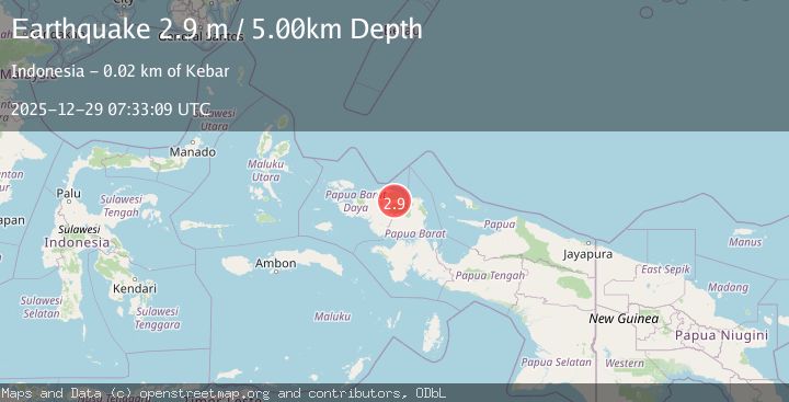 Map of NEAR N COAST OF PAPUA, INDONESIA