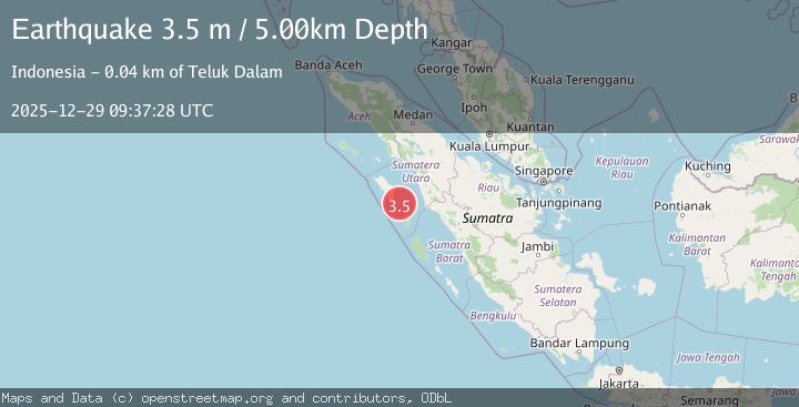 Map of NIAS REGION, INDONESIA