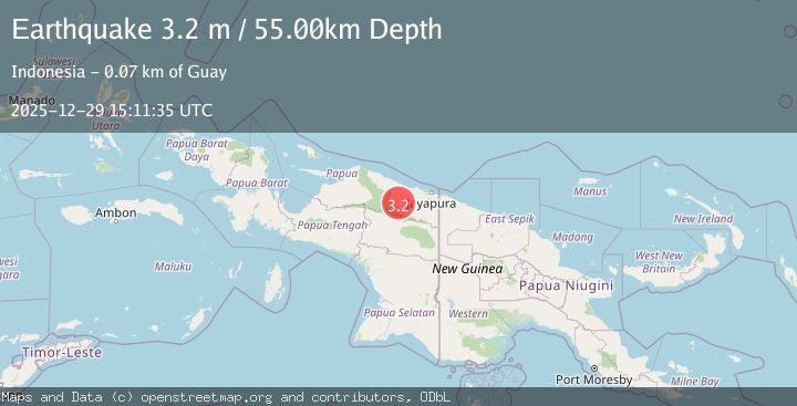 Map of NEAR N COAST OF PAPUA, INDONESIA