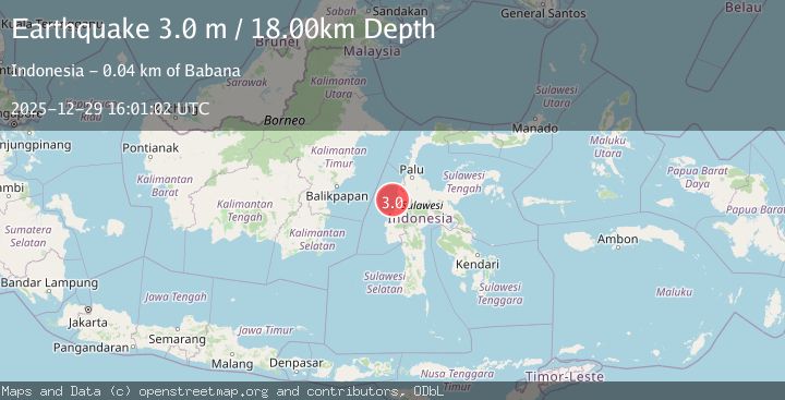 Map of SULAWESI, INDONESIA