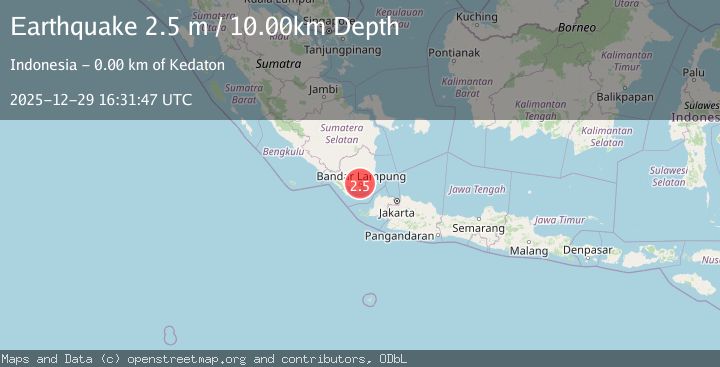 Map of SUNDA STRAIT, INDONESIA