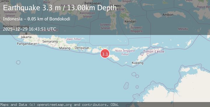 Map of SUMBAWA REGION, INDONESIA