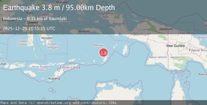 Map of KEP. TANIMBAR REGION, INDONESIA
