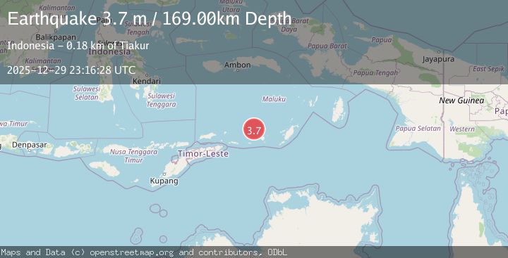 Map of KEPULAUAN BABAR, INDONESIA