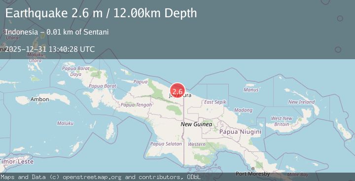 Map of NEAR N COAST OF PAPUA, INDONESIA