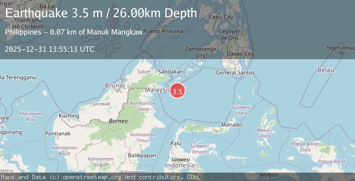 Map of SULU ARCHIPELAGO, PHILIPPINES