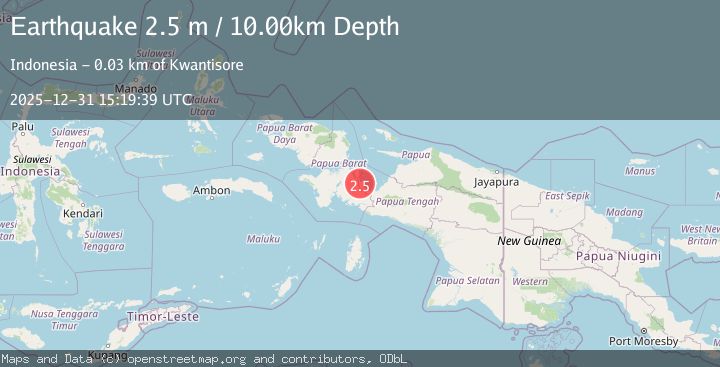 Map of PAPUA, INDONESIA