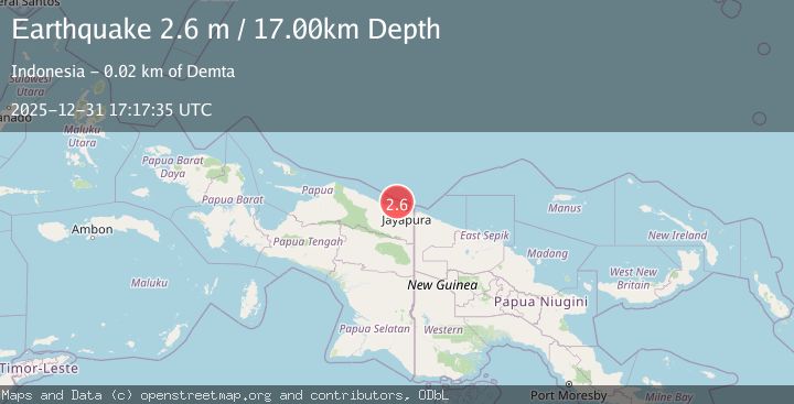 Map of NEAR N COAST OF PAPUA, INDONESIA