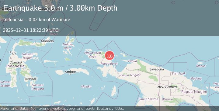 Map of PAPUA, INDONESIA