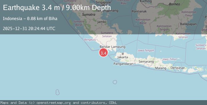 Map of SOUTHWEST OF SUMATRA, INDONESIA