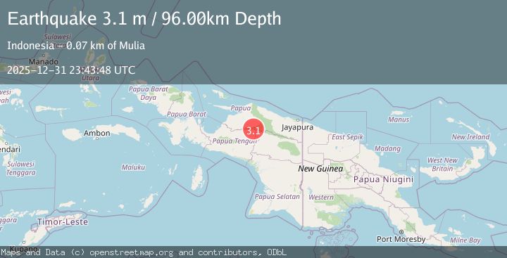 Map of PAPUA, INDONESIA