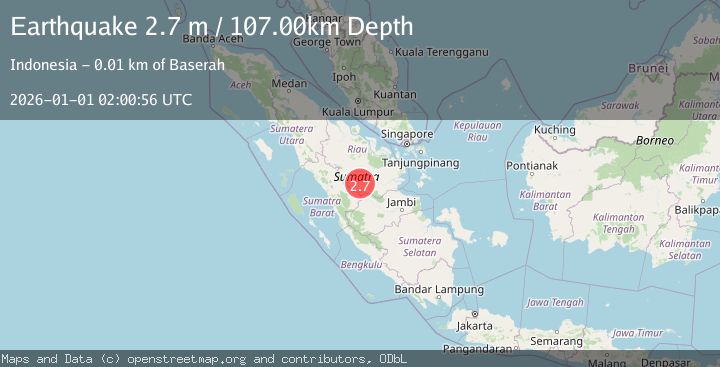 Map of SOUTHERN SUMATRA, INDONESIA