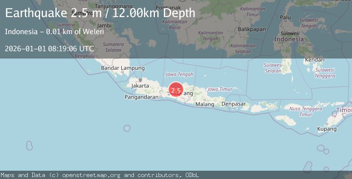 Map of JAVA, INDONESIA