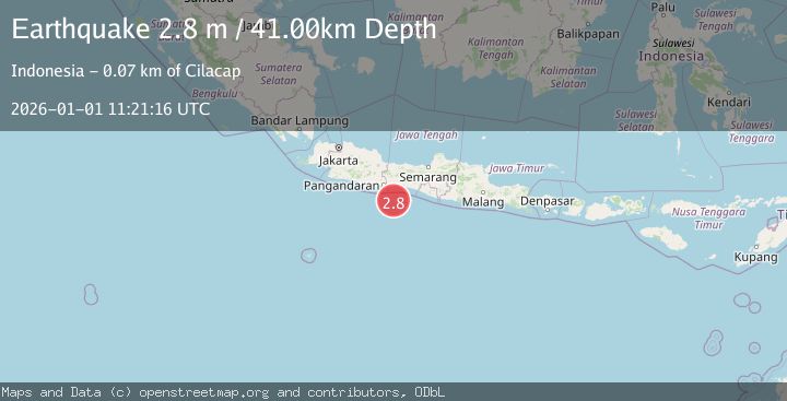 Map of JAVA, INDONESIA