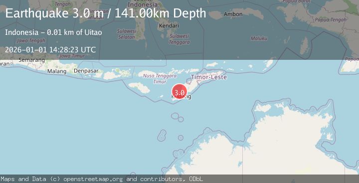 Map of TIMOR REGION, INDONESIA
