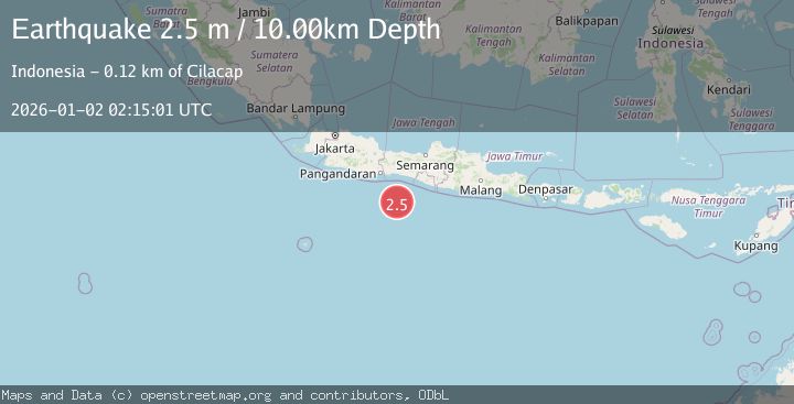 Map of JAVA, INDONESIA