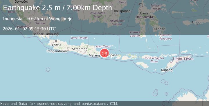 Map of BALI REGION, INDONESIA