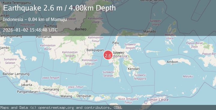 Map of SULAWESI, INDONESIA