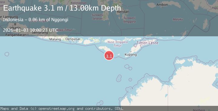 Map of SUMBA REGION, INDONESIA