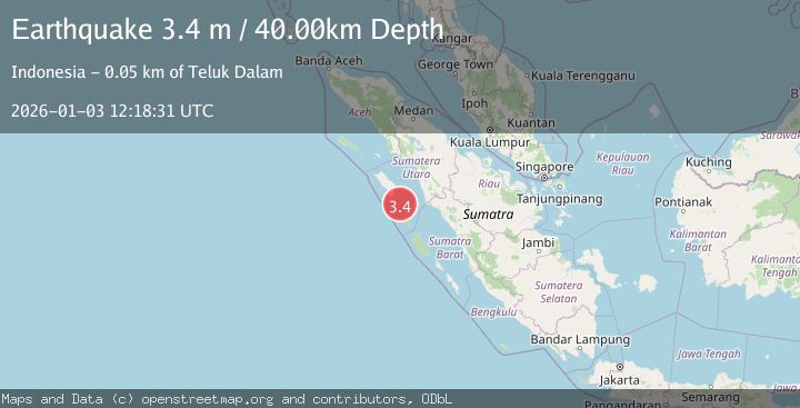 Map of NIAS REGION, INDONESIA