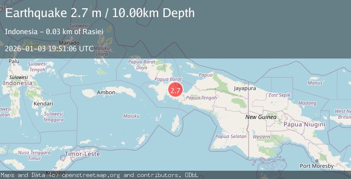 Map of PAPUA, INDONESIA
